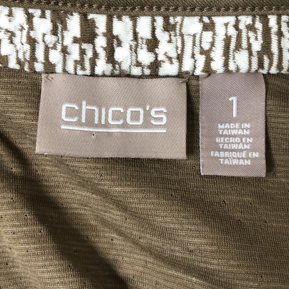 Chico’s Size 1 - Cotton Blend Knit Open Front Blazer w Pockets - Size 8 (Medium) - Picture 5 of 7